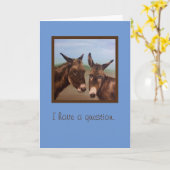 Donkey Double Kaart (Gele Bloem)