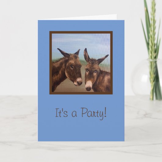 Donkey Double Kaart (Voorkant)