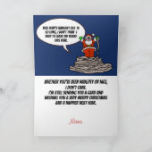 Donkey & Elephant Funny Carte de Noël politique (Intérieur)