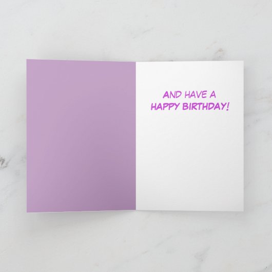 Donkey en Birthday Cake Kaart (Binnen)