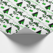 Donkey en kerstboom cadeaupapier (Hoek)