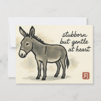 Donkey Etegami Postcard Briefkaart