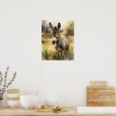 Donkey Farm Animal Art Imprimer Poster (Cuisine)