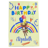 Donkey Gift Bag in Yellow Medium Cadeauzakje (Voorkant)