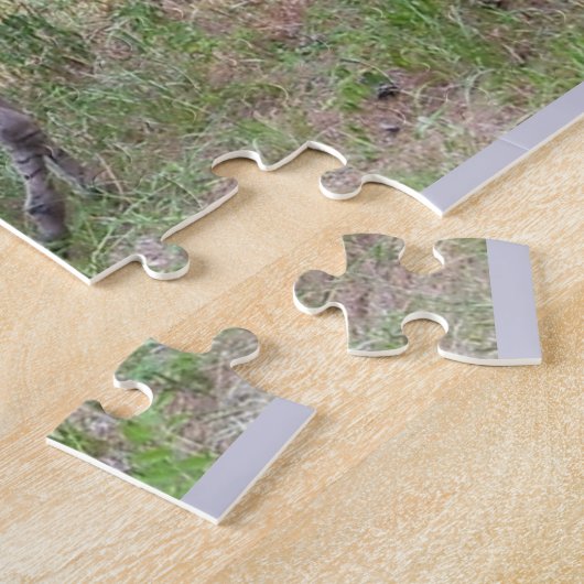 Donkey Grazing Puzzle Legpuzzel (Zijkant)