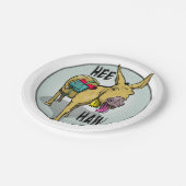 Donkey HEE HAW Papieren Bordje (Gekanteld)