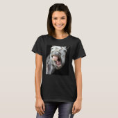 Donkey Horse Face Showing Off Cute and Face Anima T-shirt (Voorkant volledig)