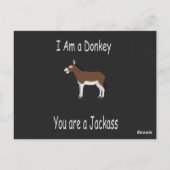 Donkey Humor Briefkaart (Achterkant)