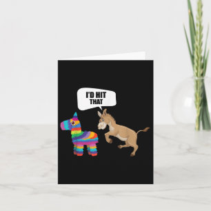 Donkey ID zegt dat Pinata Mexican Funny Cinco de M Kaart