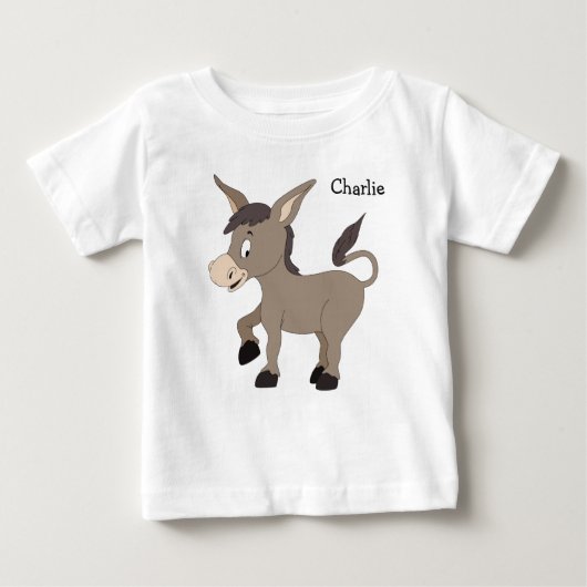 Donkey Illustraties aangepaste naam kleding (Voorkant)