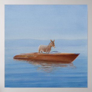 Donkey in een Riva 2010 Poster