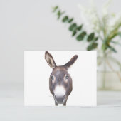 Donkey in je gezicht briefkaart (Staand voorkant)