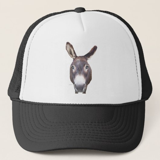 Donkey in je gezicht trucker pet (Voorkant)