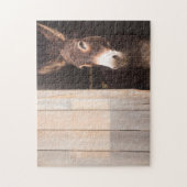 Donkey in Stable | Landbouwdieren Legpuzzel (Verticaal)