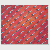 Donkey kerst op groen cadeaupapier (Vlak)