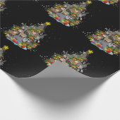 Donkey kerstboom Funny Donkey Lover Gifts Xma Cadeaupapier (Hoek)