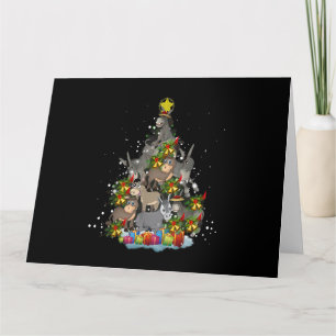 Donkey kerstboom Funny Donkey Lover Gifts Xma Kaart