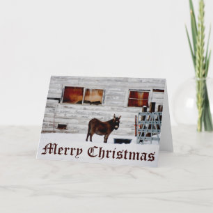 Donkey-kerstKaart Feestdagen Kaart