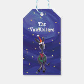 Donkey Kerstmis Cadeaulabel (Achterkant)