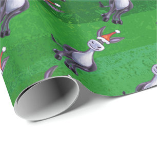 Donkey Kerstmis Cadeaupapier