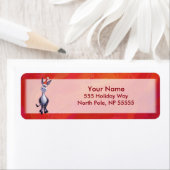 Donkey Kerstmis Etiket (Insitu)