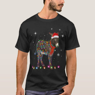 Donkey Lights Xmas - Funny Santa Donkey Christm T-shirt