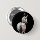 Donkey & Lips op aanvraag Ronde Button 5,7 Cm (Voorkant /achterkant)