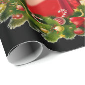 Donkey Lover Gift| Happy Donkey Merry Kerstmis Cadeaupapier (Rol Hoek)