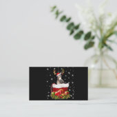 Donkey Lover Gift| Happy Donkey Merry Kerstmis Visitekaartje (Staand voorkant)
