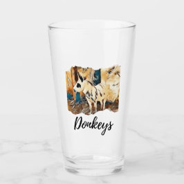 Donkey Lover Glass tumbler
