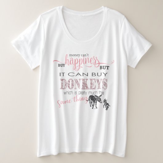 DONKEY LOVER | L'argent ne peut pas acheter le bon (Design devant)