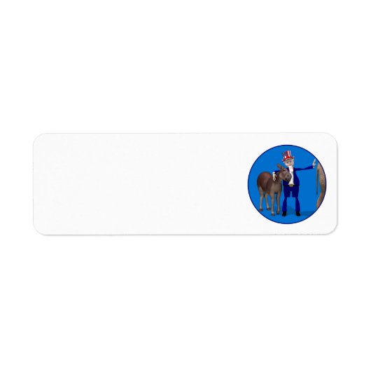 Donkey Lover oom Sam Etiket (Voorkant)