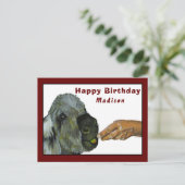 Donkey Manger une carte postale Apple (Debout devant)