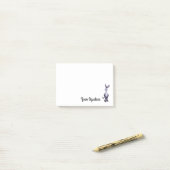 Donkey met persoonlijke advertentie post-it® notes (Op bureau)