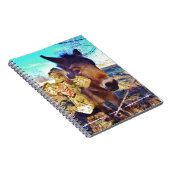 Donkey met Roos Cross Notitieboek (Rechterzijde)