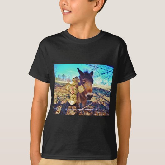 Donkey met Roos Cross T-shirt (Voorkant)