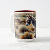 Donkey-Mok Tweekleurige Koffiemok (Voorkant links)