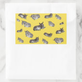 Donkey Multi Rechthoekige Sticker (Tas)