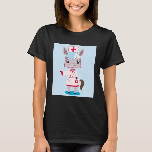 Donkey Nurse for Donkey  Donkey T-shirt (Voorkant)