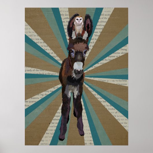DONKEY & OWL POSTER (Voorkant)