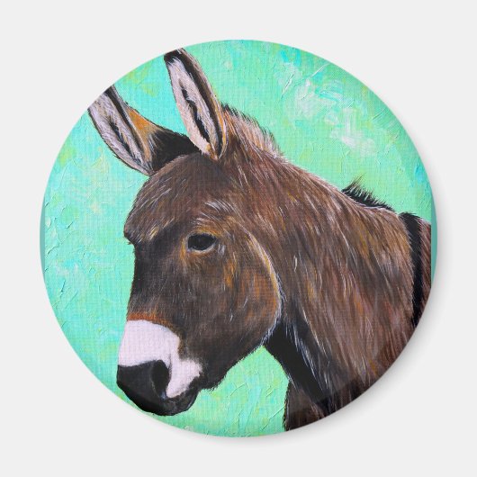 Donkey Painting Magnet Magneet (Voorkant)
