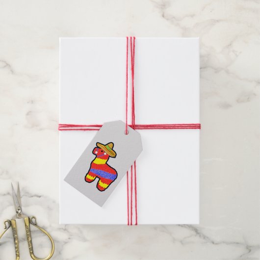 Donkey Pinata. Cadeaulabel (Met Touw)