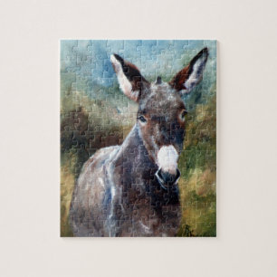 Donkey Portrait Puzzle Legpuzzel