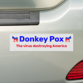 Donkey Pox Bumpersticker (Op auto)