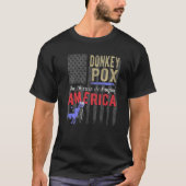 Donkey Pox Politiek Satire Anti-Democraat T-shirt (Voorkant)