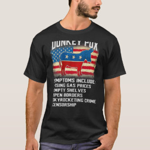 Donkey pox the disease die Amerika verwoest op Bac T-shirt