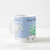Donkey Rabbit SneeuwkerstMok Koffiemok (Voorkant links)