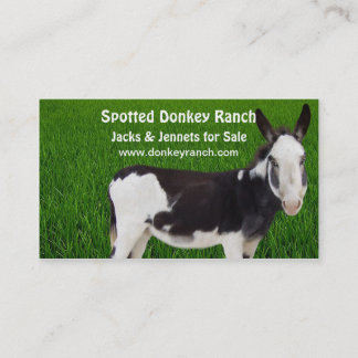 Donkey Ranch Visitekaartje