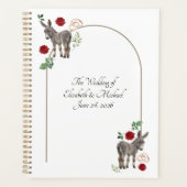 Donkey Red Floral Wedding Planner (Devant)