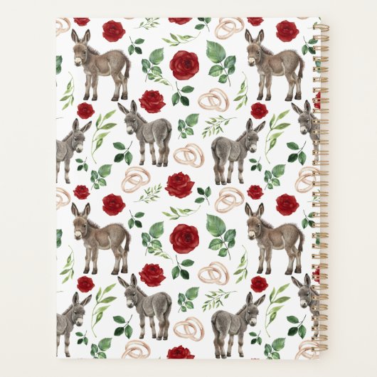 Donkey Red Floral Wedding Planner (Dos)